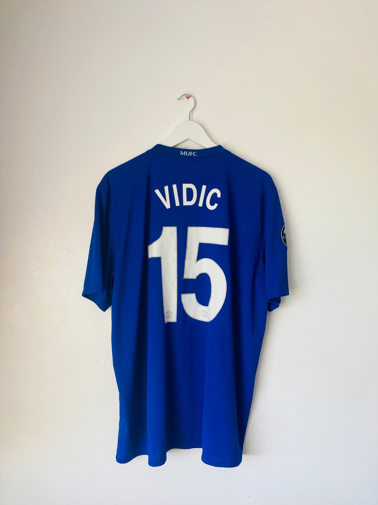 Manchester United third football shirt 2008/09 Vidic XXL