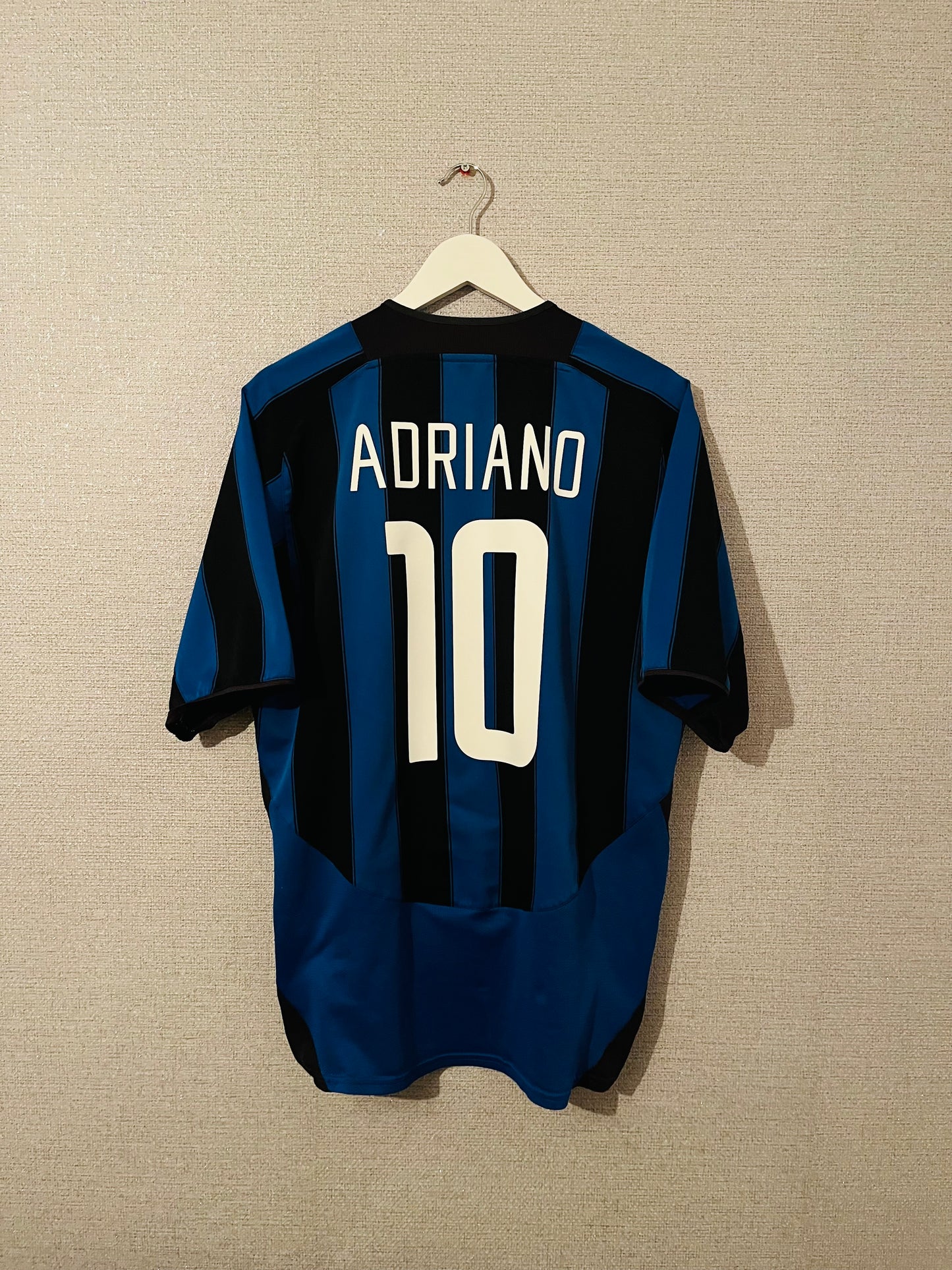 Inter Milan home football shirt 2003/04 Adriano Large
