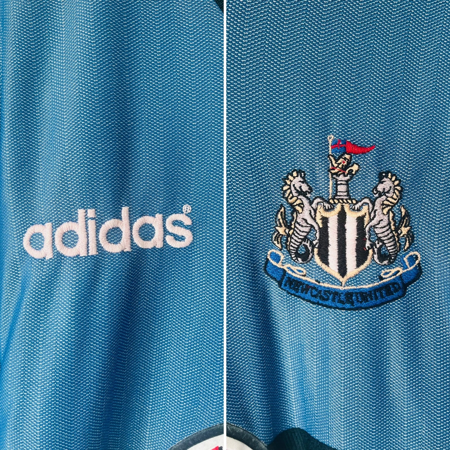 Newcastle United away football shirt 1996/97 Ginola Large