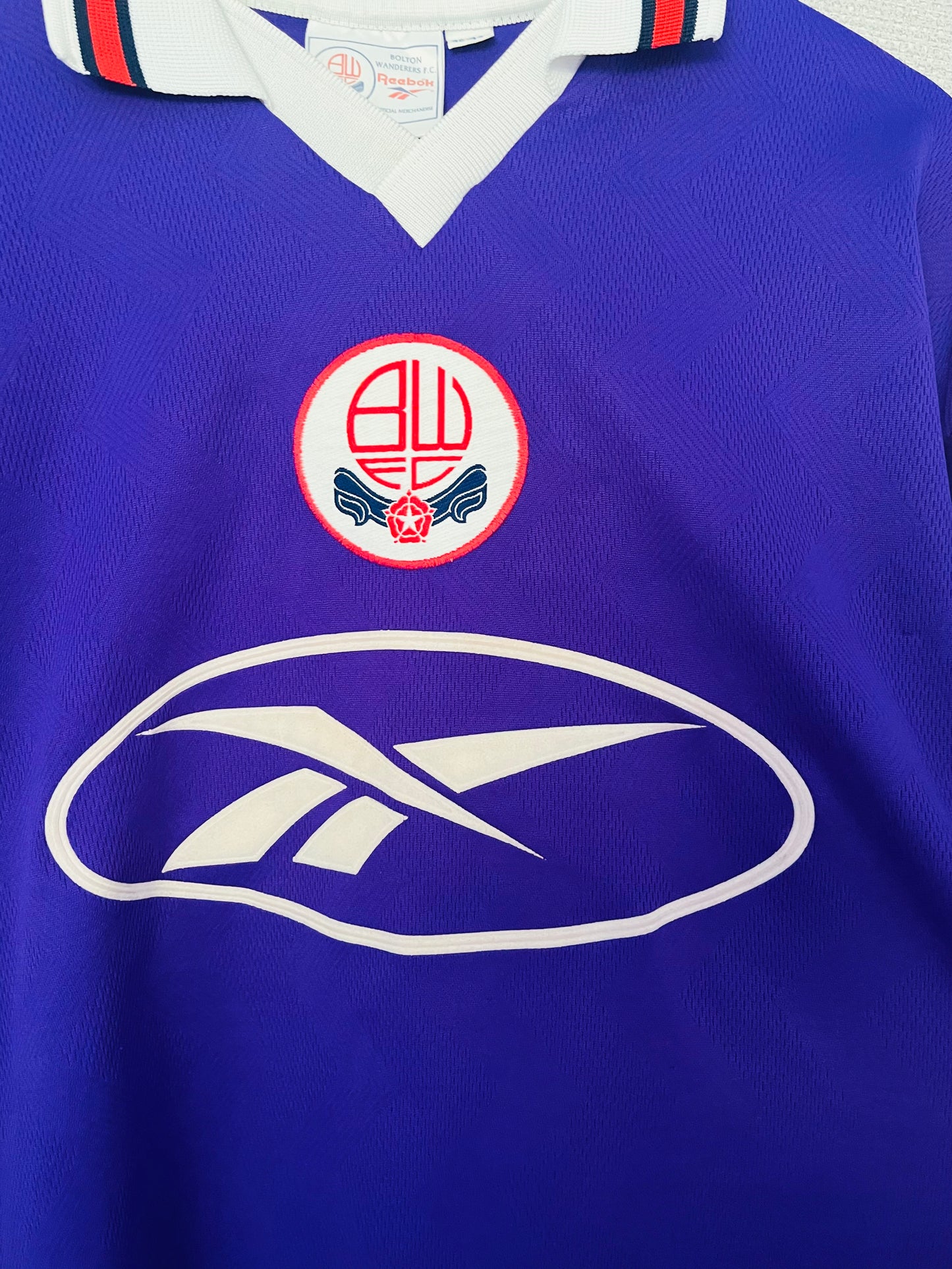 Bolton Wanderers away football shirt 1997/98 Fish Large