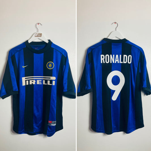 Inter Milan home football shirt 2000/01 R9 medium