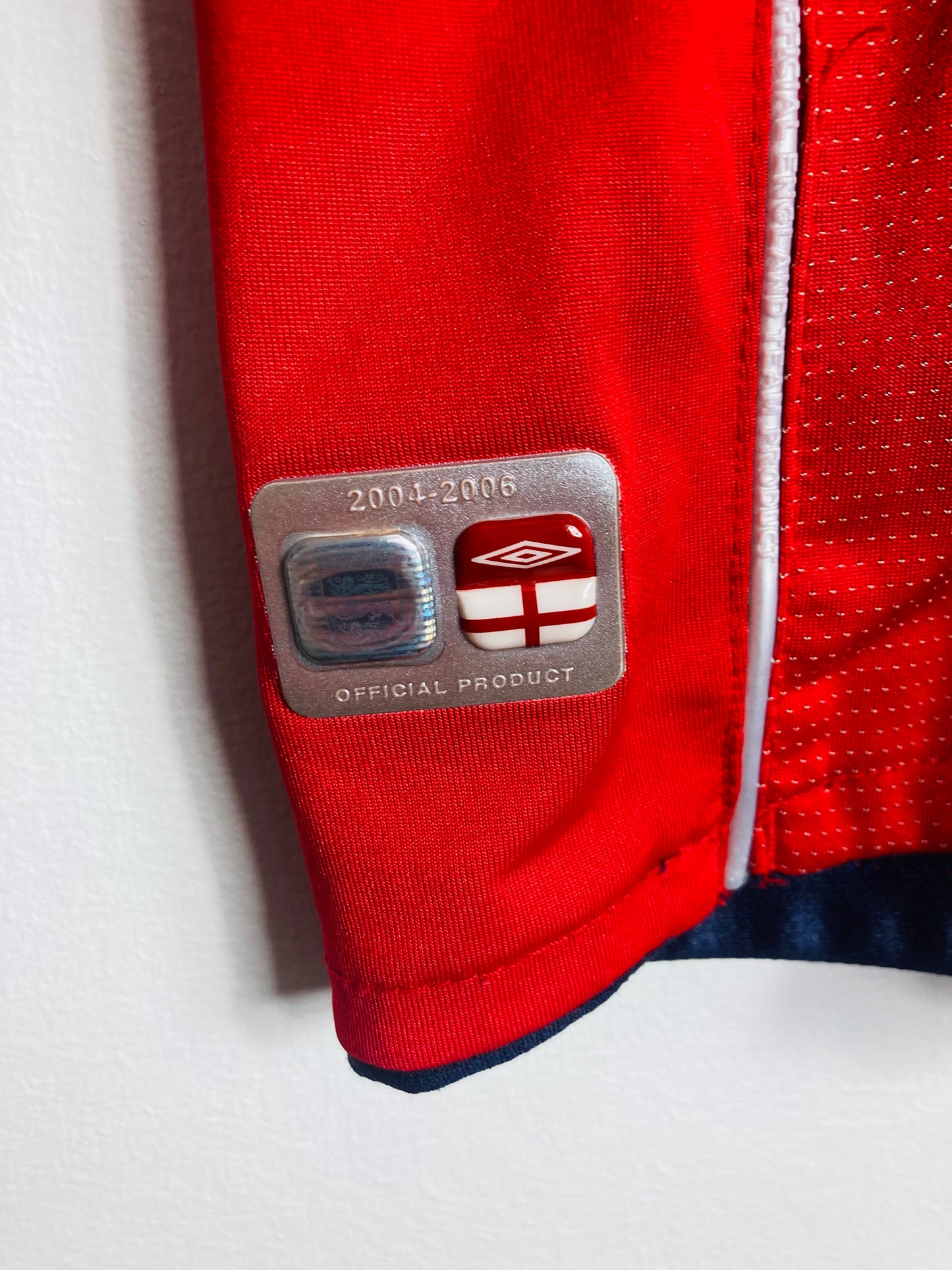 England away football shirt euro 2004 Beckham XL