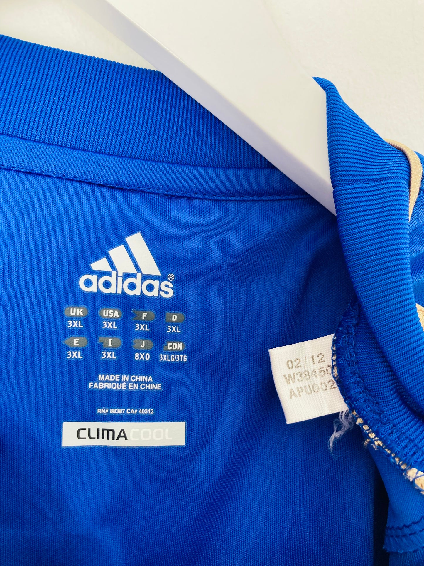 Chelsea home football shirt 2012/13 Luiz 3XL