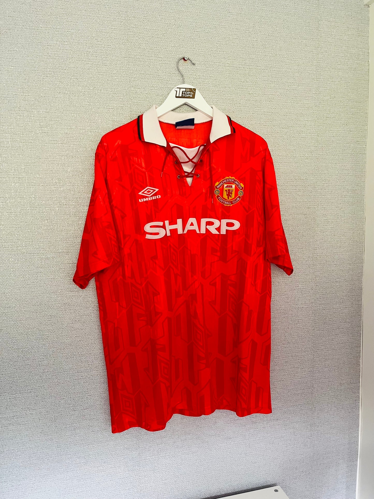 Manchester United home football shirt 1992/94 Cantona XL