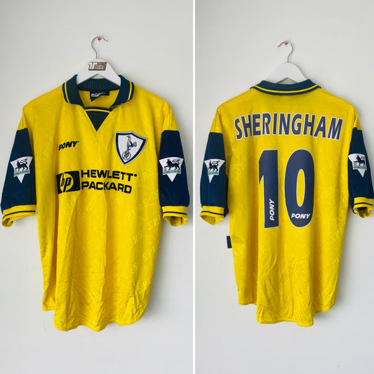 Tottenham Hotspur away football shirt 1995/97 Sheringham Large