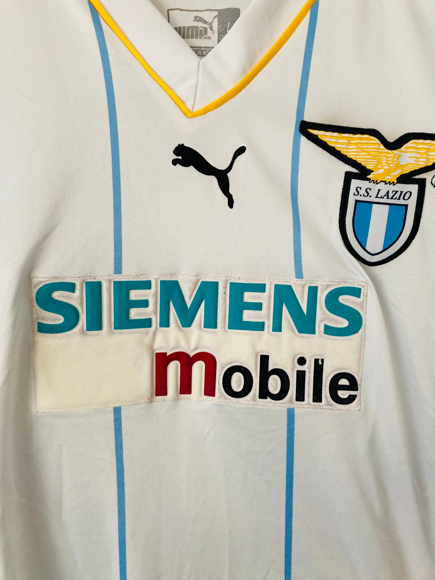 Lazio European Away football shirt 2001/02 Couto Large