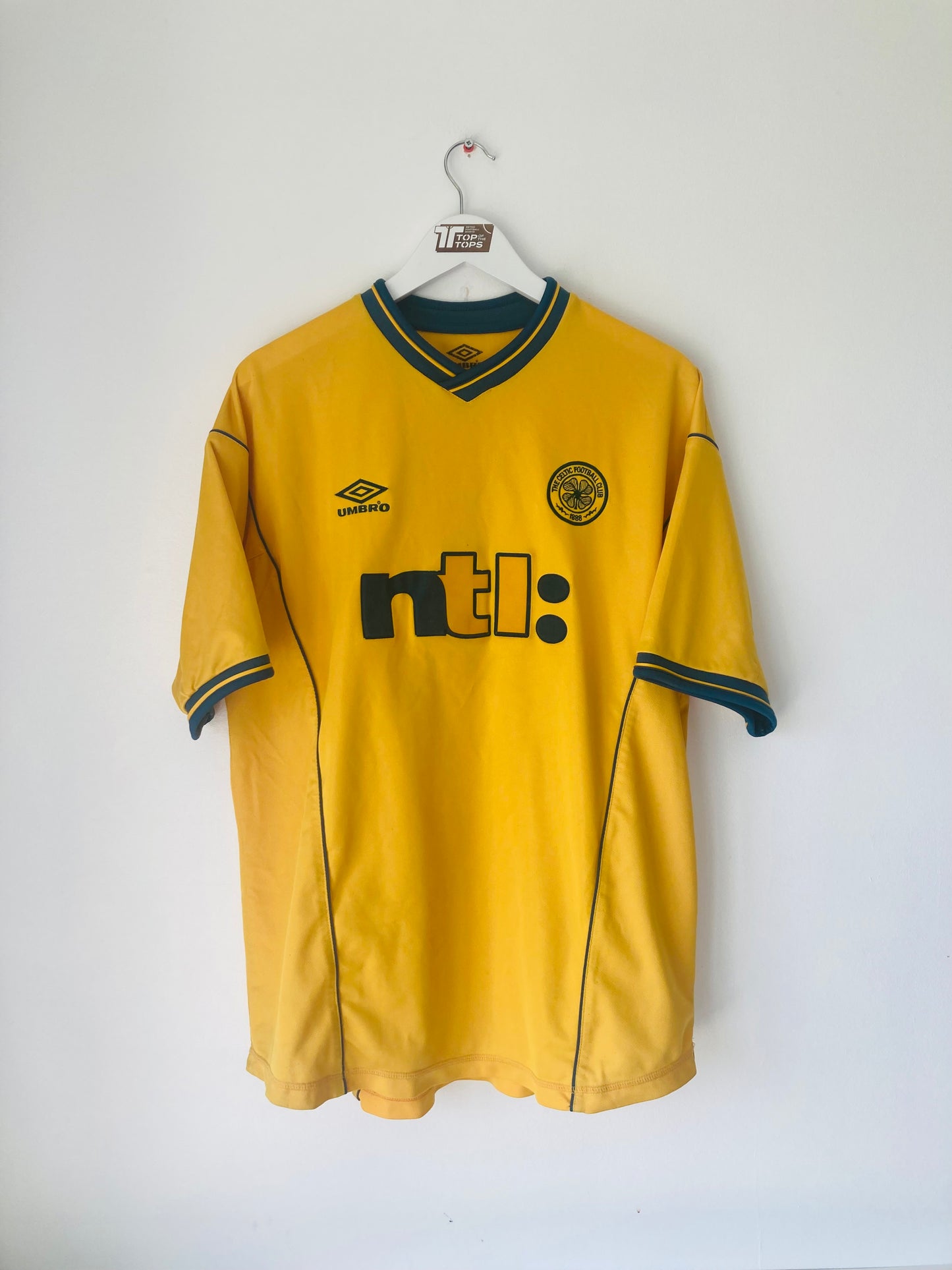 Glasgow Celtic away football shirt 2000/01 Moravcik XL