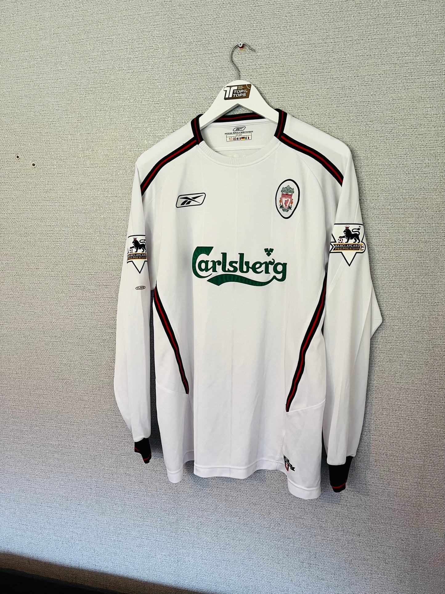 Liverpool away football shirt 2003/04 Kewell Large