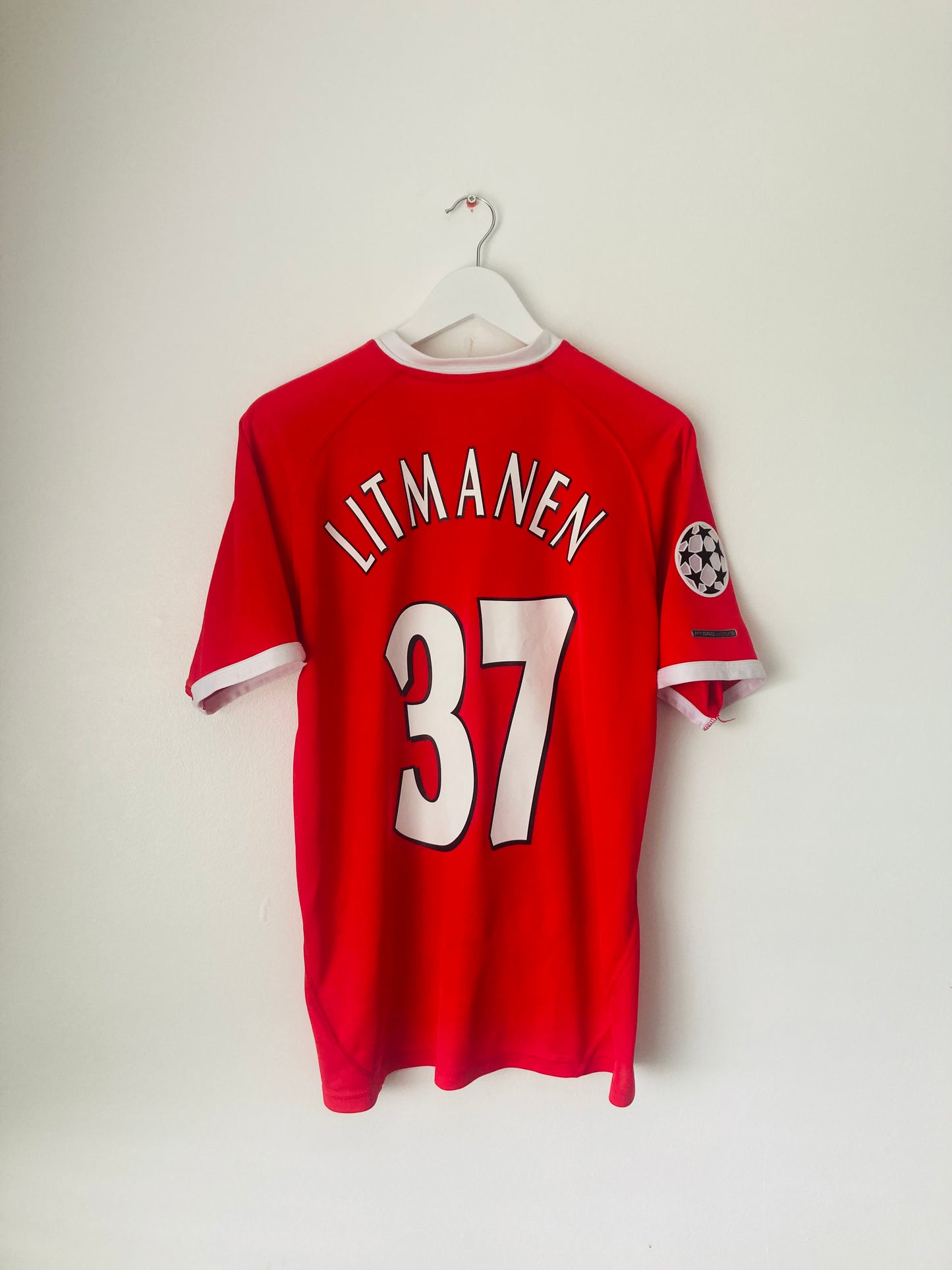 Liverpool home football shirt 2001/03 Litmanen Medium