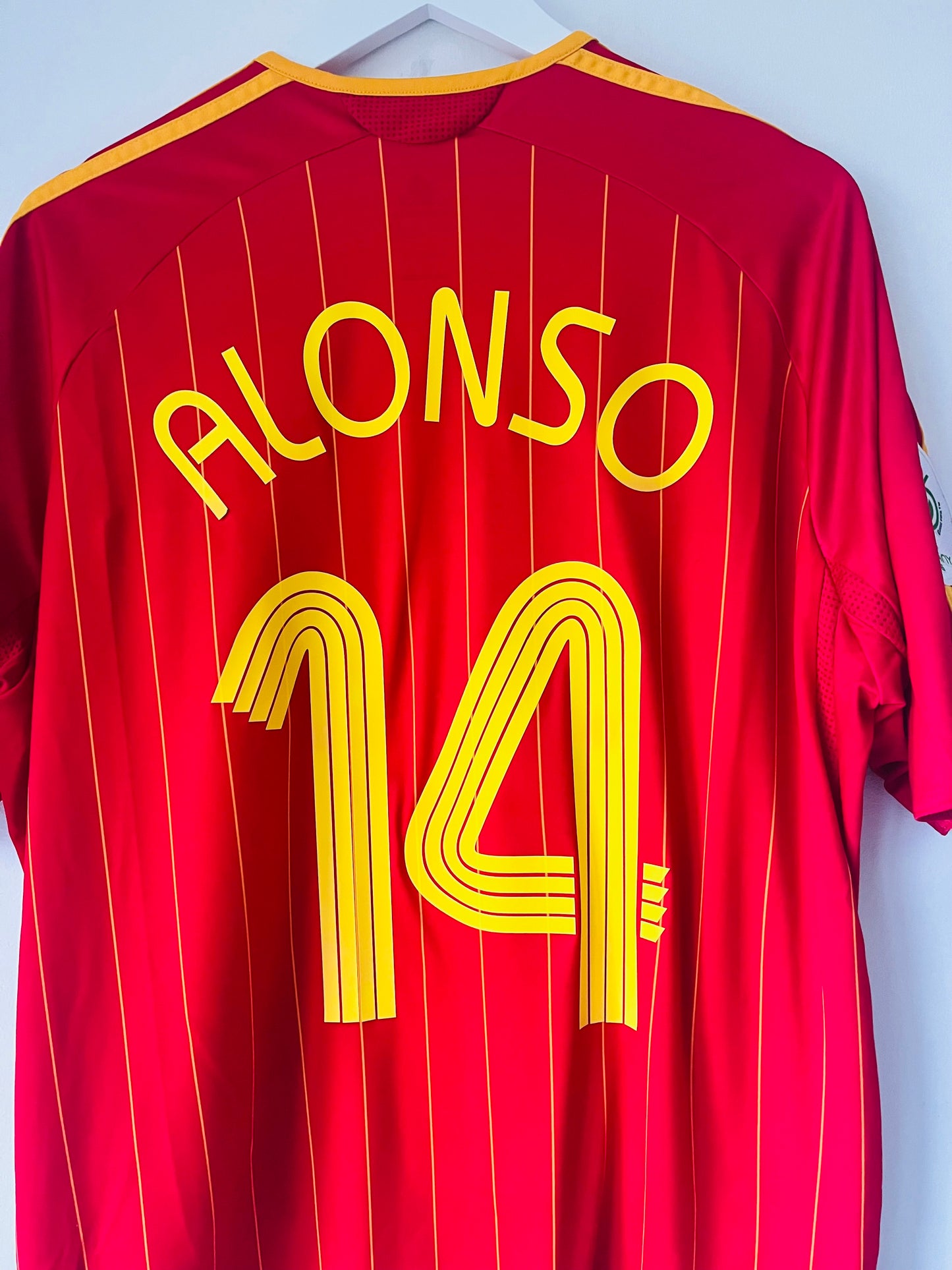 Spain home football shirt W/C 2006 Alonso XL