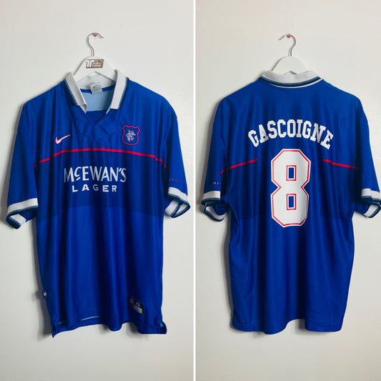 Rangers home football shirt
1997/99 Gascoigne XL