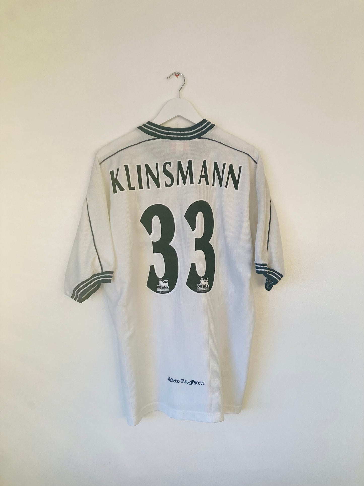 Tottenham Hotspur home football shirt 1997/99 Klinsmann XL