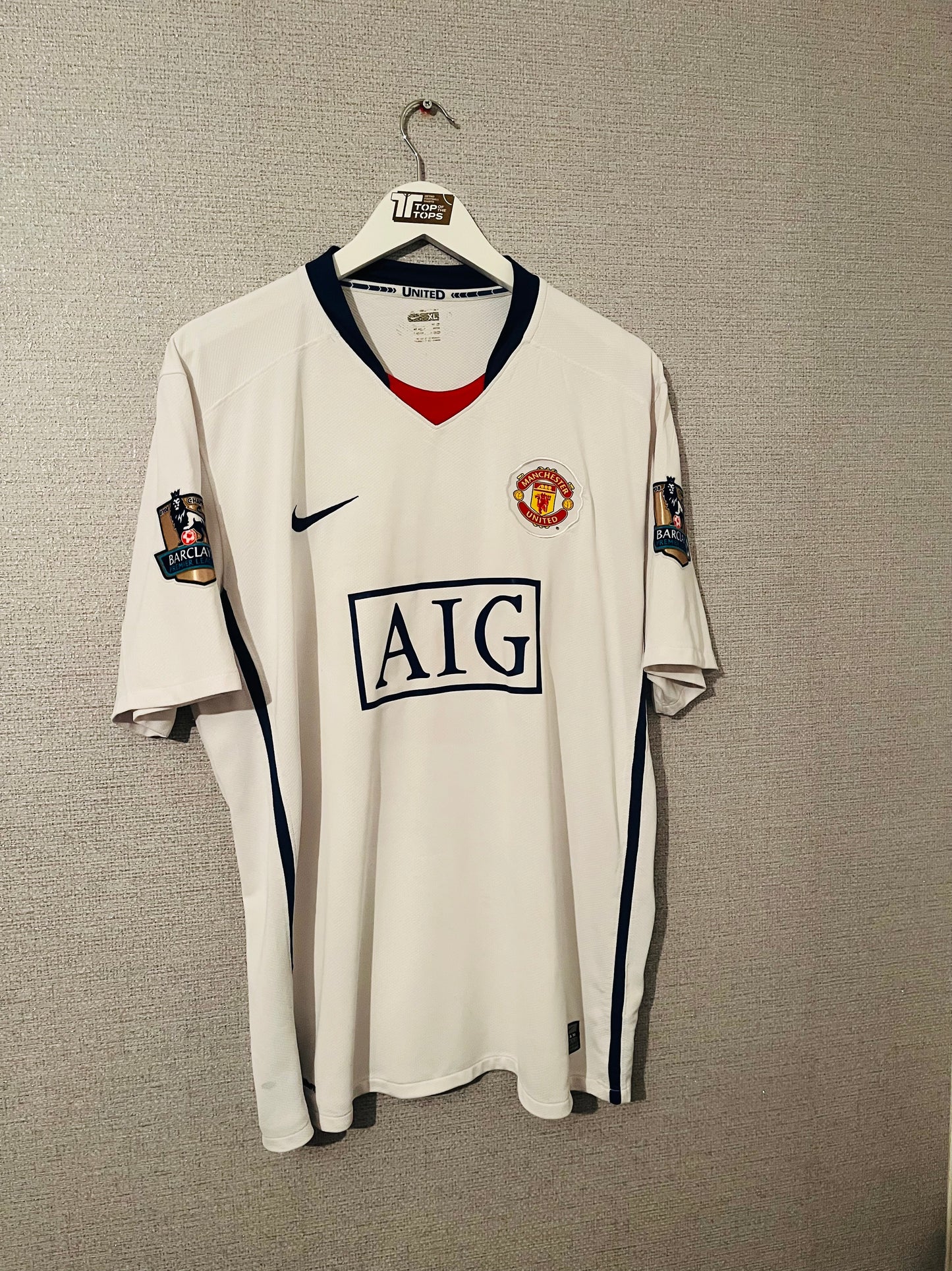 Manchester United away football shirt 2008/09 CR7 XL