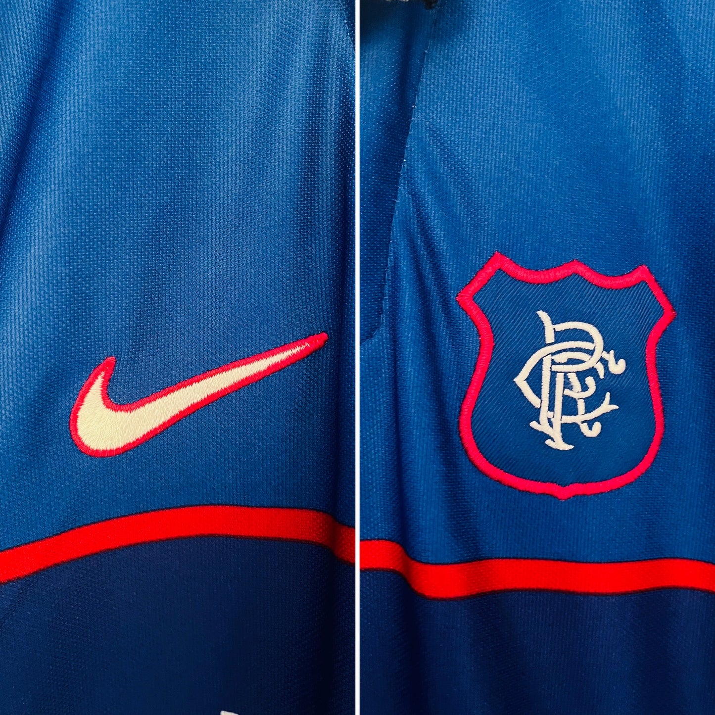Rangers home football shirt 1997/99 Gascoigne XL
