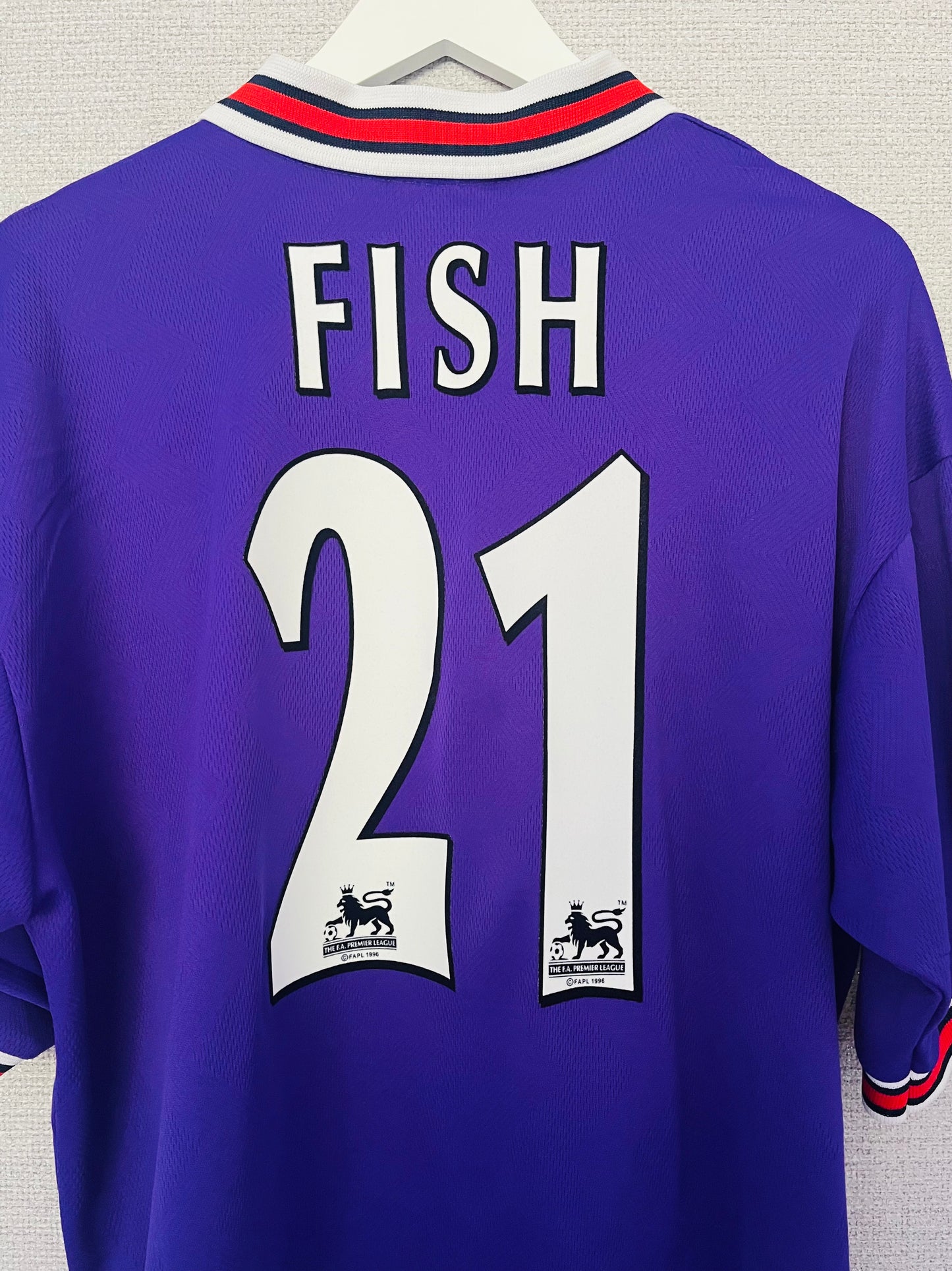 Bolton Wanderers away football shirt 1997/98 Fish Large