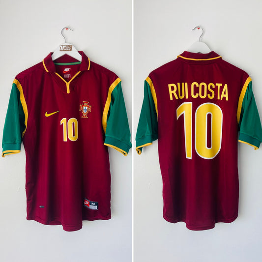 Portugal home football shirt 1998/90 Rui Costa Medium