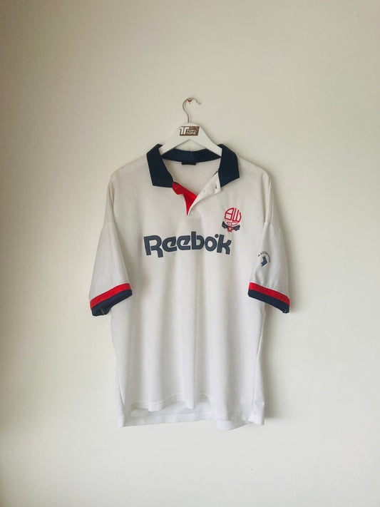 Bolton Wanderers home football shirt 1990/93 XL