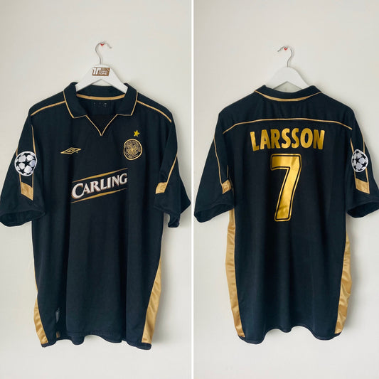Glasgow Celtic away football shirt
2003/04 Larsson XL