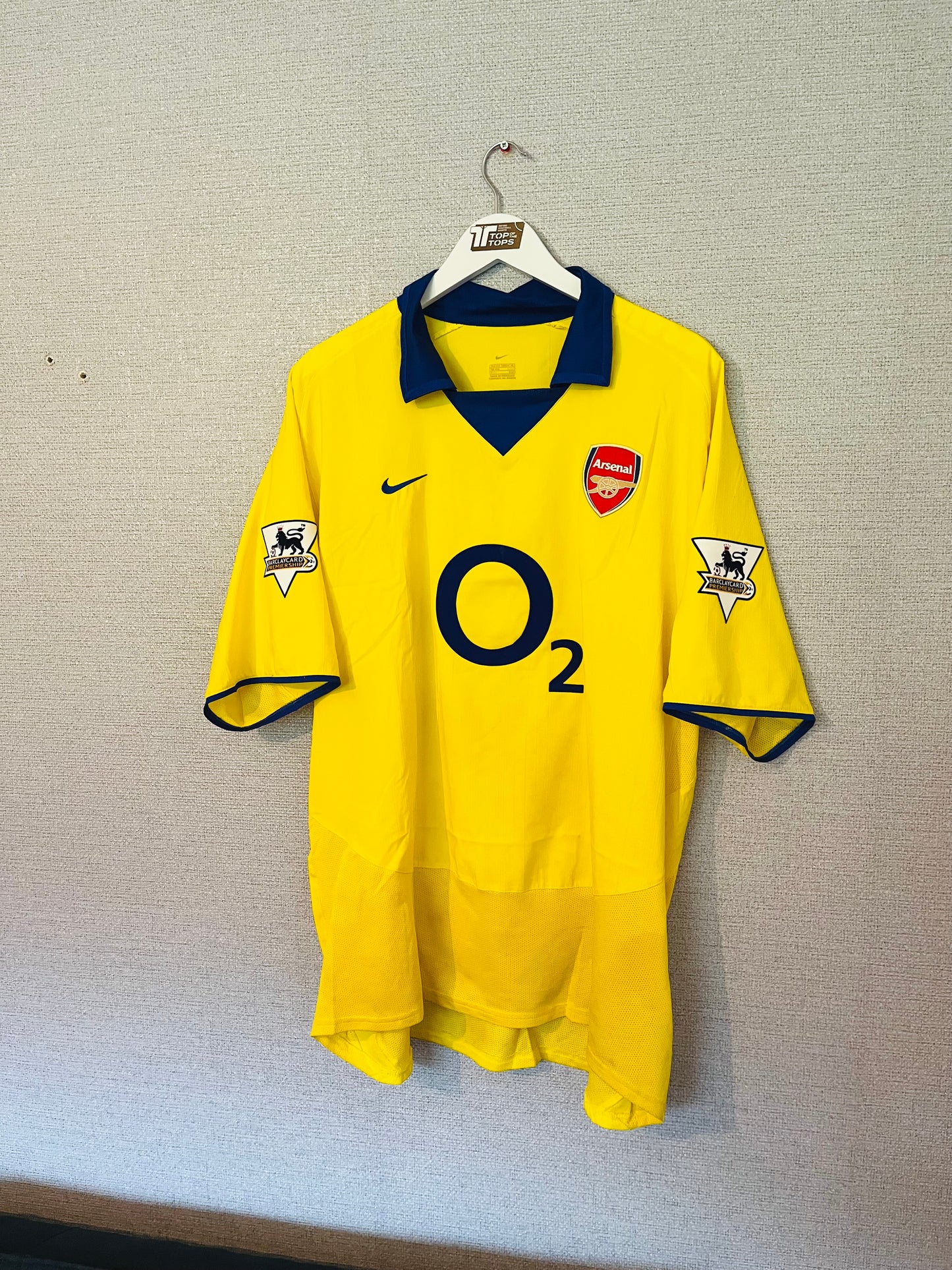 Arsenal away football shirt 2003/04 Vieira XXL