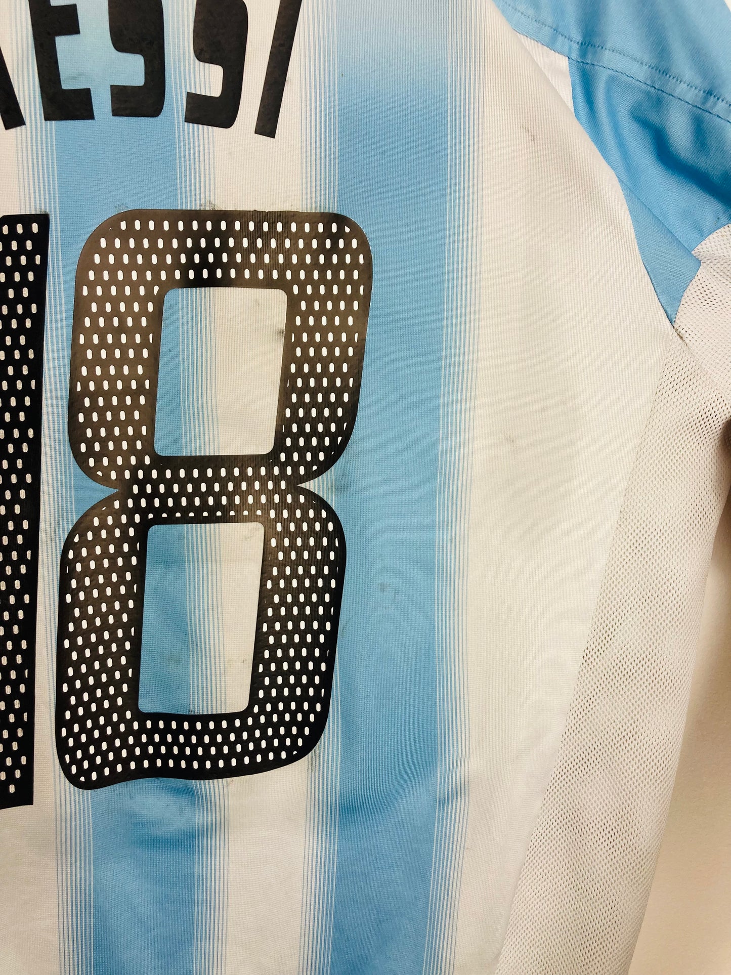 Argentina home football shirt 2004/05 Messi Large