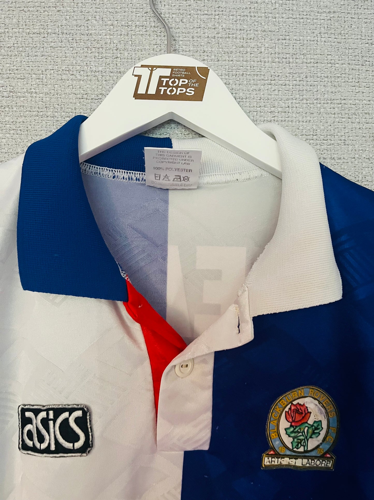 Blackburn Rovers home football shirt 1992/94 Shearer Large