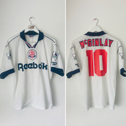 Bolton Wanderers home football shirt 1995/96 McGinlay Medium