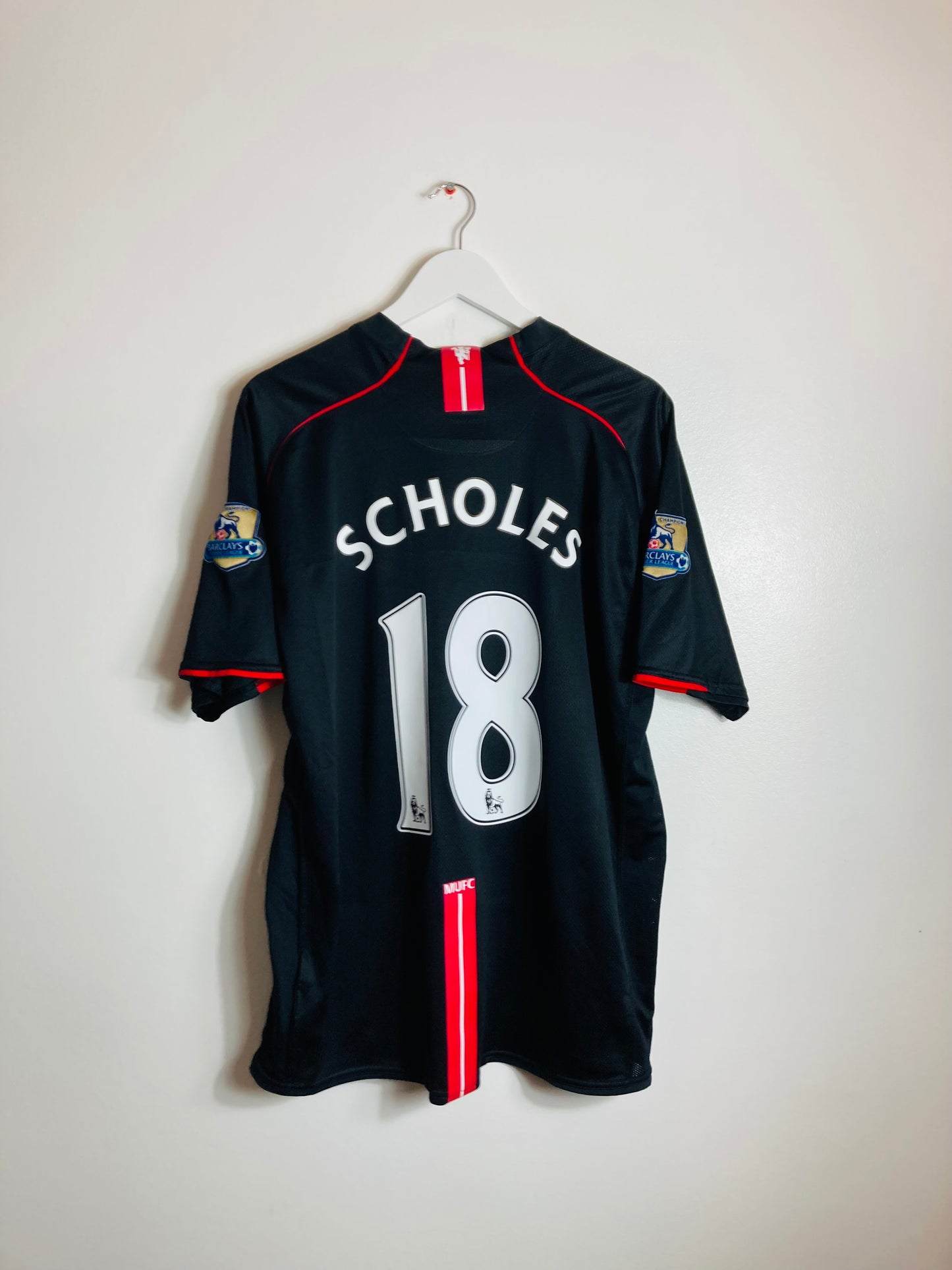 Manchester United away football shirt
2007/08 Scholes XXL