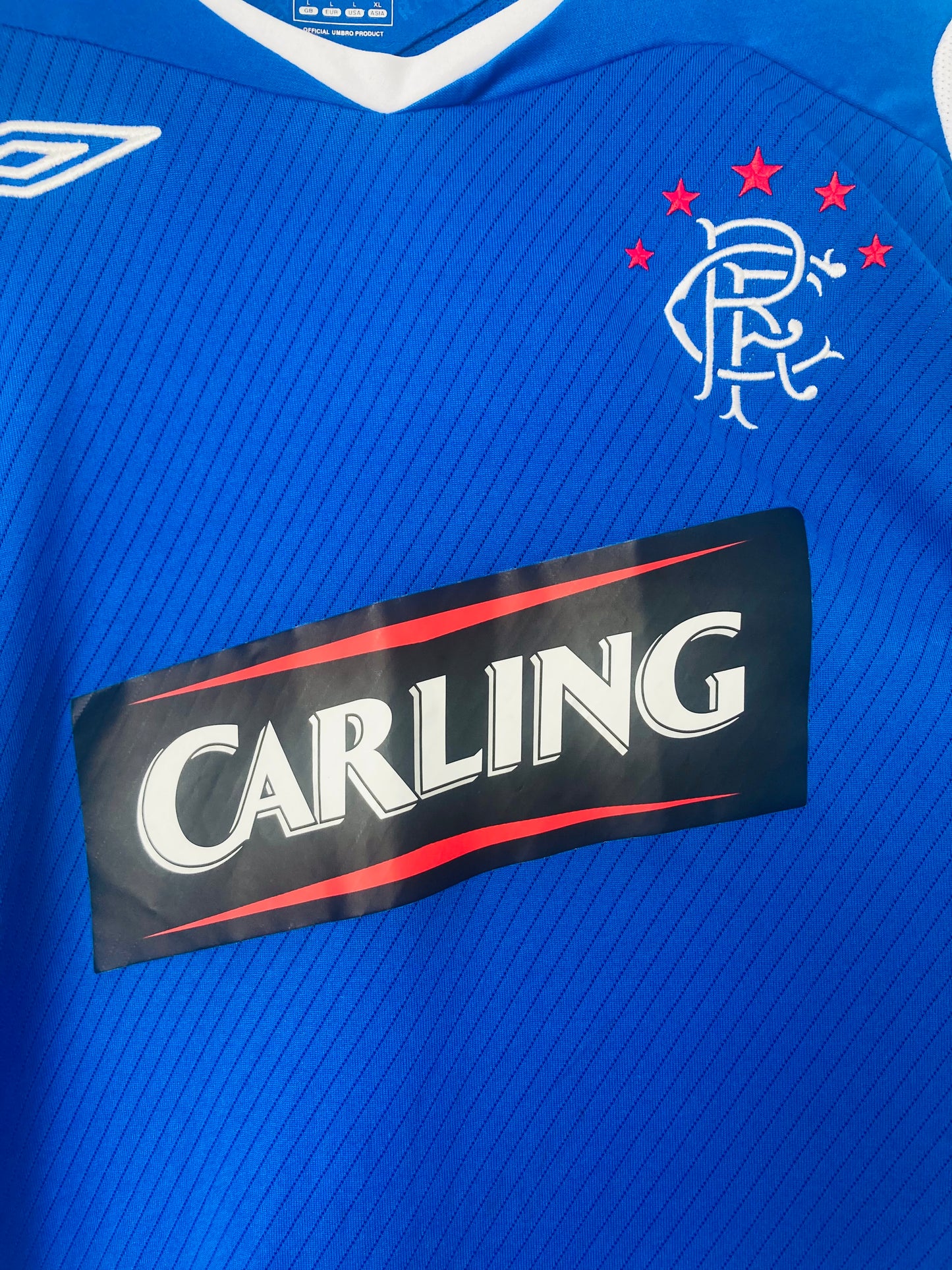 Rangers home football shirt 2008/09 Mendes Large