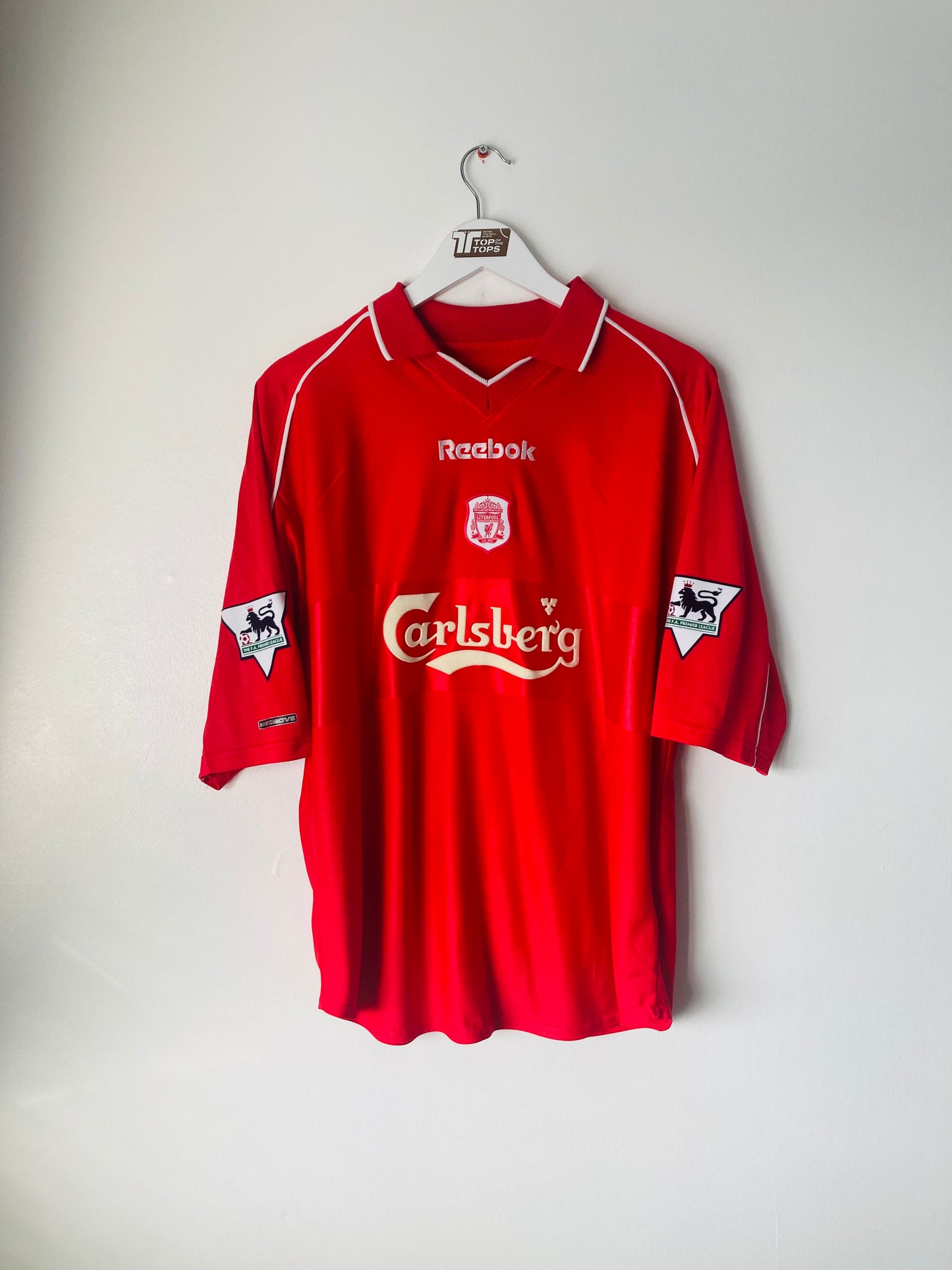 Liverpool home football shirt 2000/02 Litmanen Large