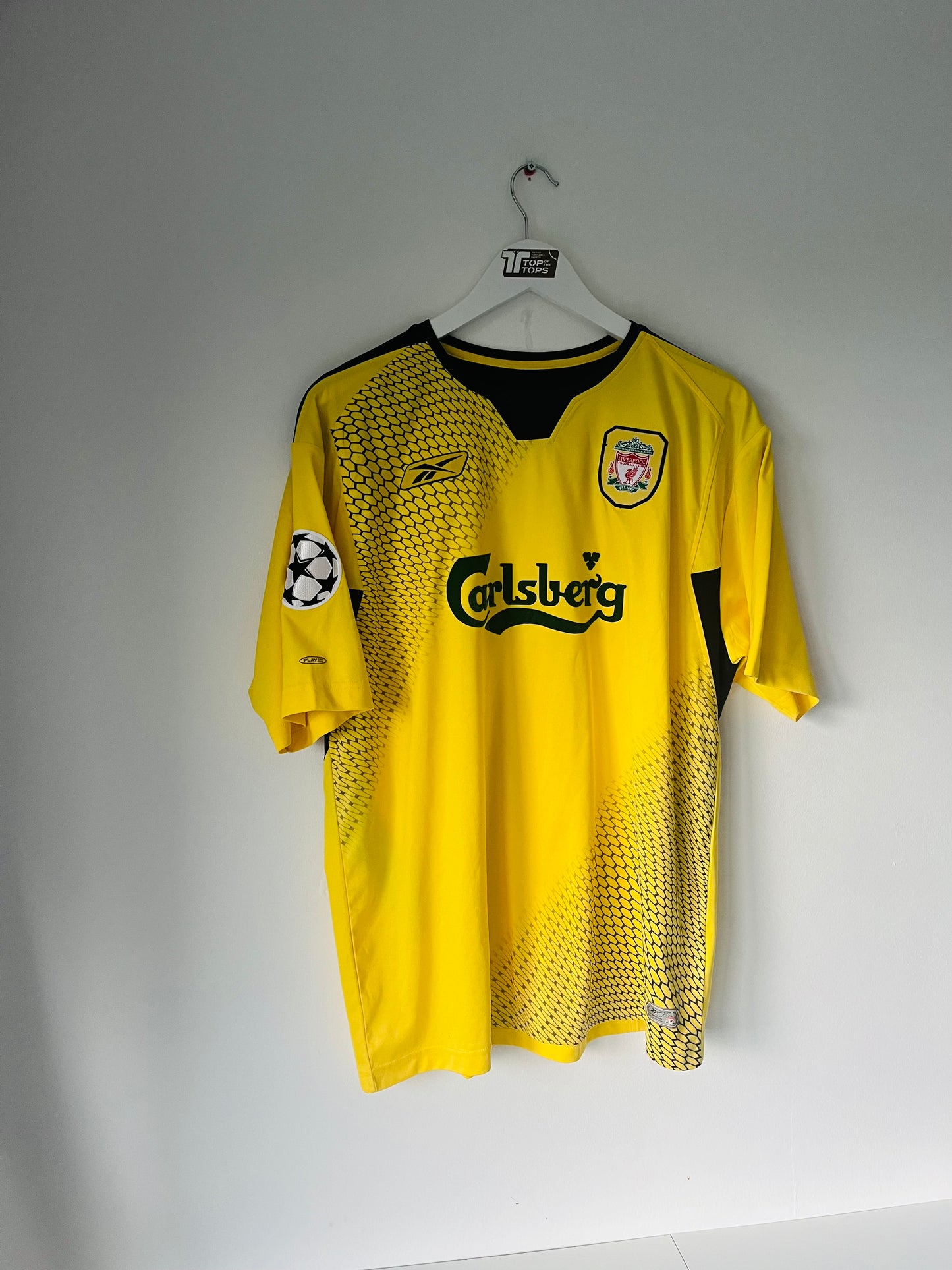 Liverpool away football shirt 2004/05 Gerrard Large
