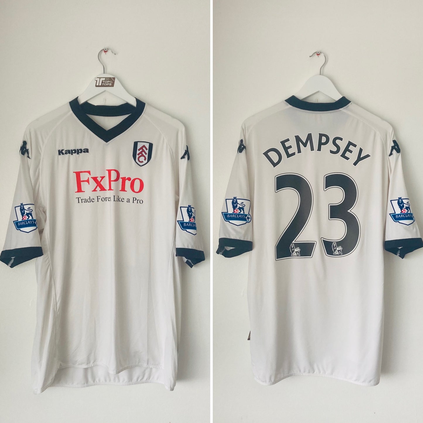 Fulham home football shirt 2010/11 Dempsey XXXL
