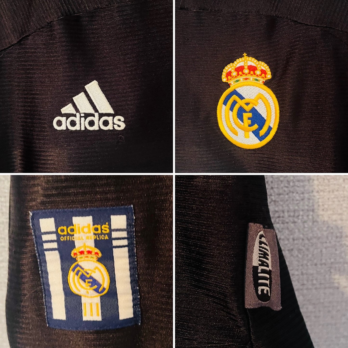 Real Madrid away football shirt 1999/2001 Redondo Large