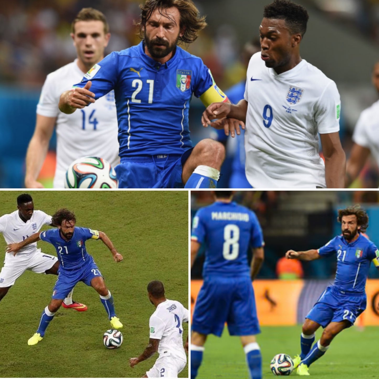 Italy home football shirt W/C 2014 Pirlo XL
