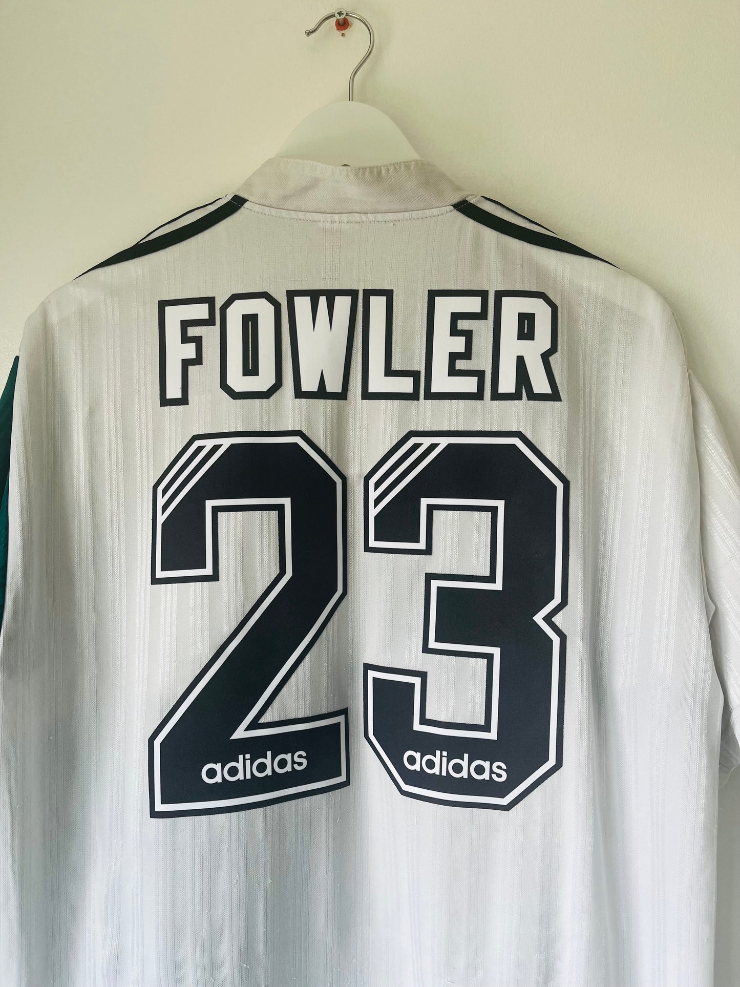 Liverpool away football shirt 1995/96 Fowler XL