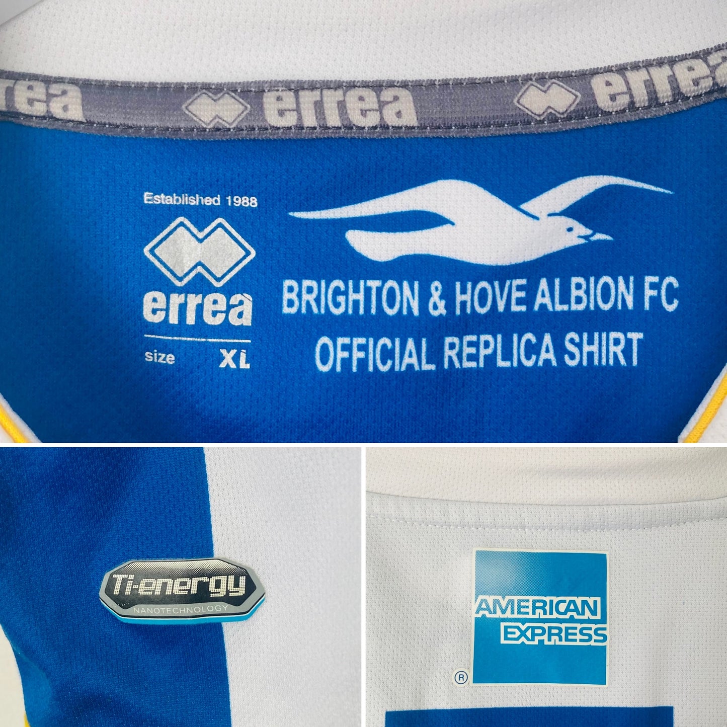 Brighton and Hove Albion home football shirt 2013/14 XL