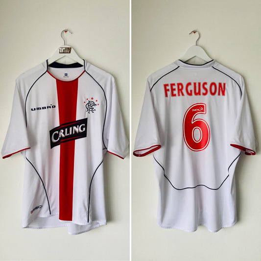 Glasgow Rangers away football shirt 2005/06 Ferguson Large