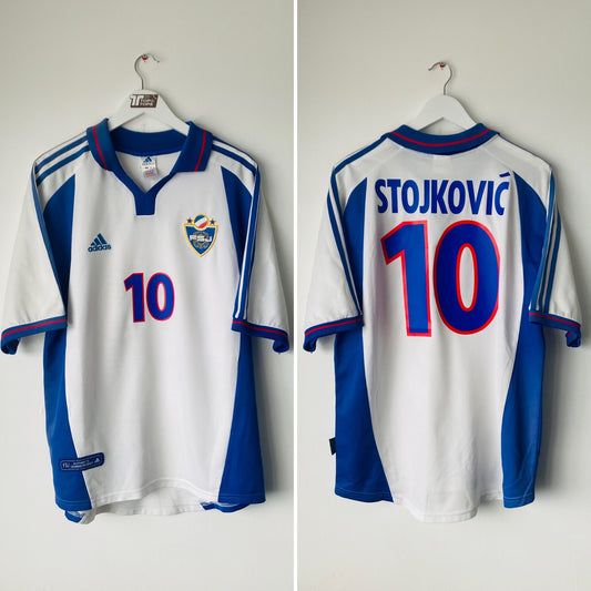 Yugoslavia away football shirt 2000/01 Stojkovic Large