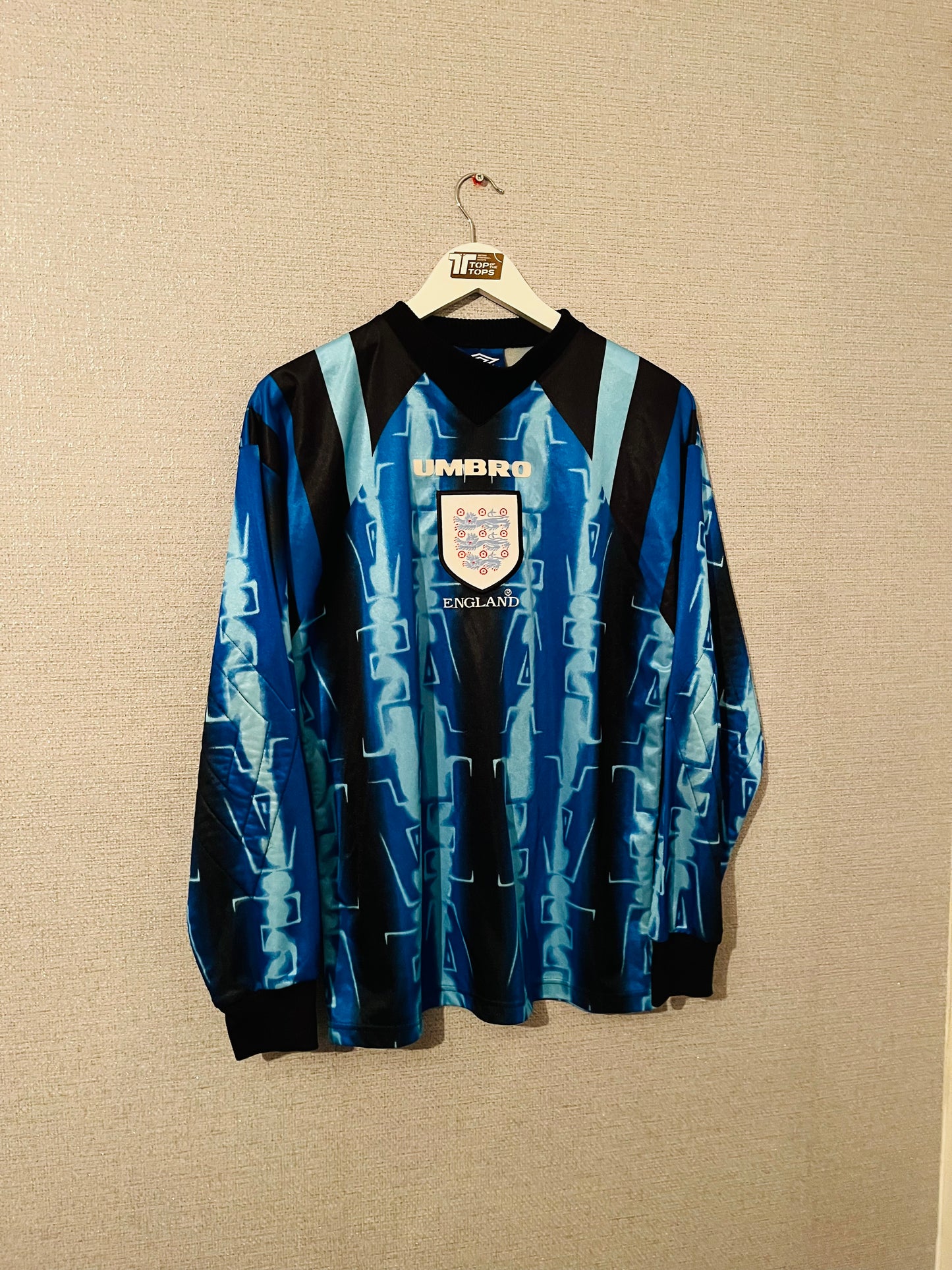 England goalkeeper football shirt 1996/98 Medium