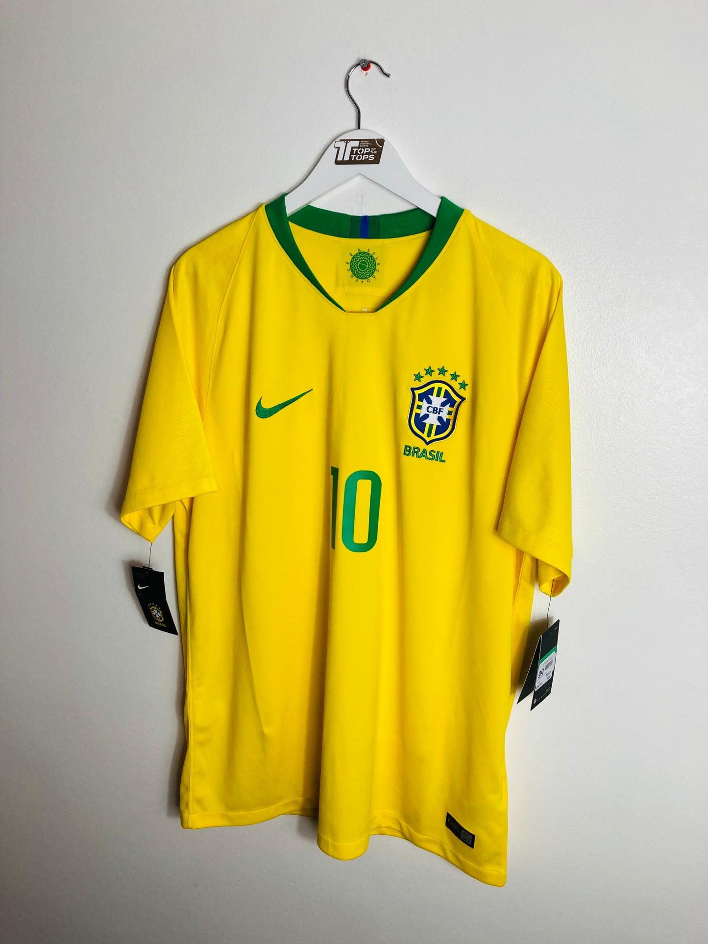 Brazil home football shirt W/C 2018 Neymar Jr XL