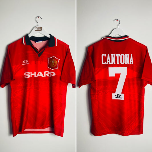 Manchester United home football shirt 1994/96 Cantona Medium