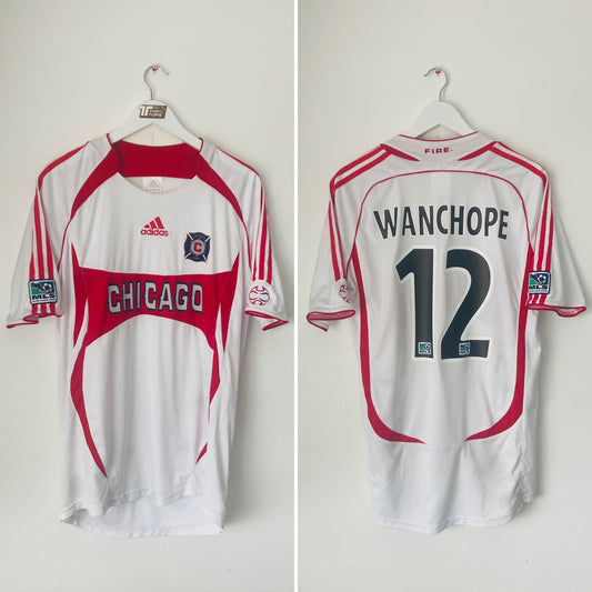 Chicago Fire away football shirt 2007/08 Wanchope Medium