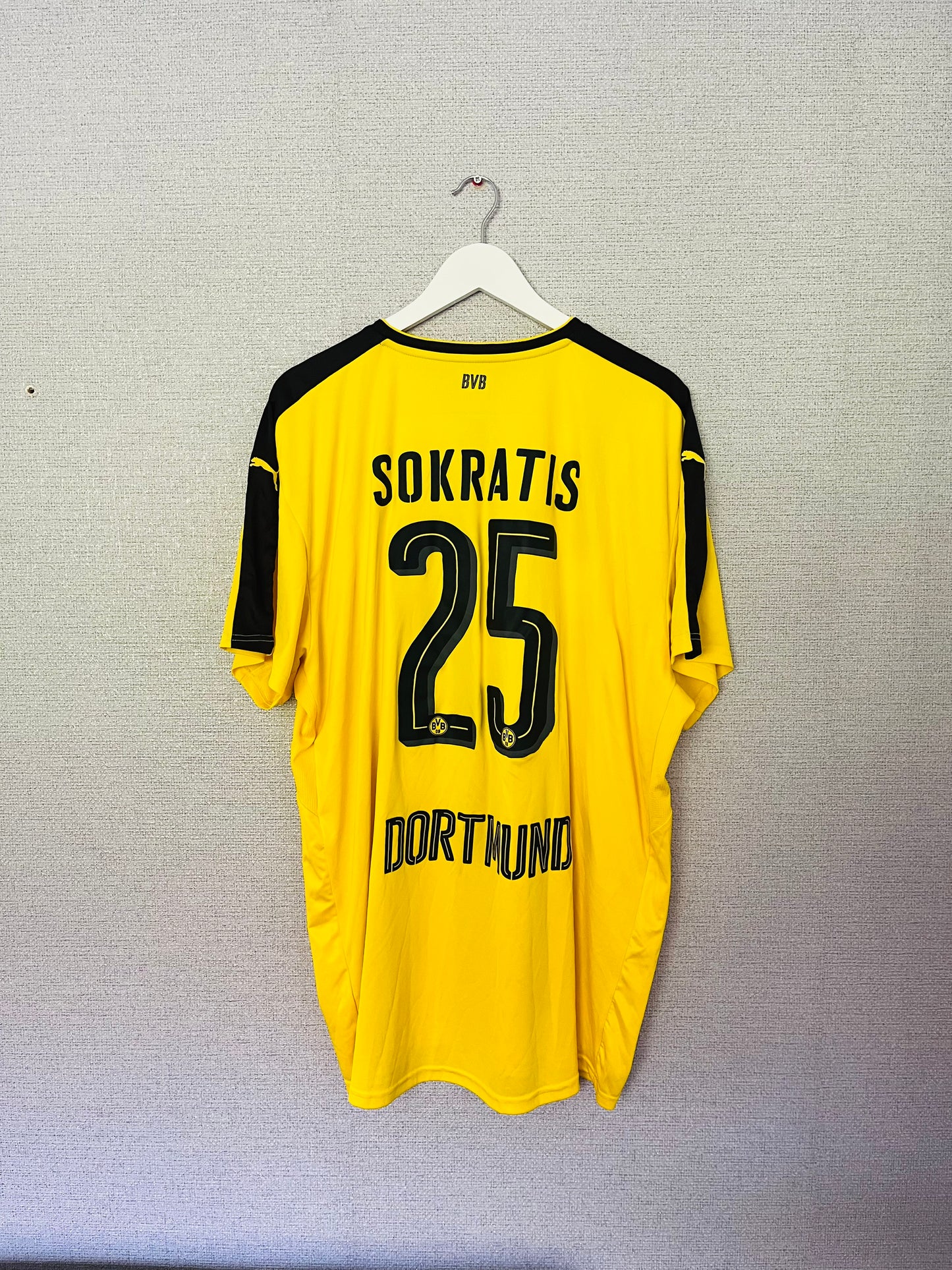 Borussia Dortmund home football shirt 2016/17 Sokratis XXL