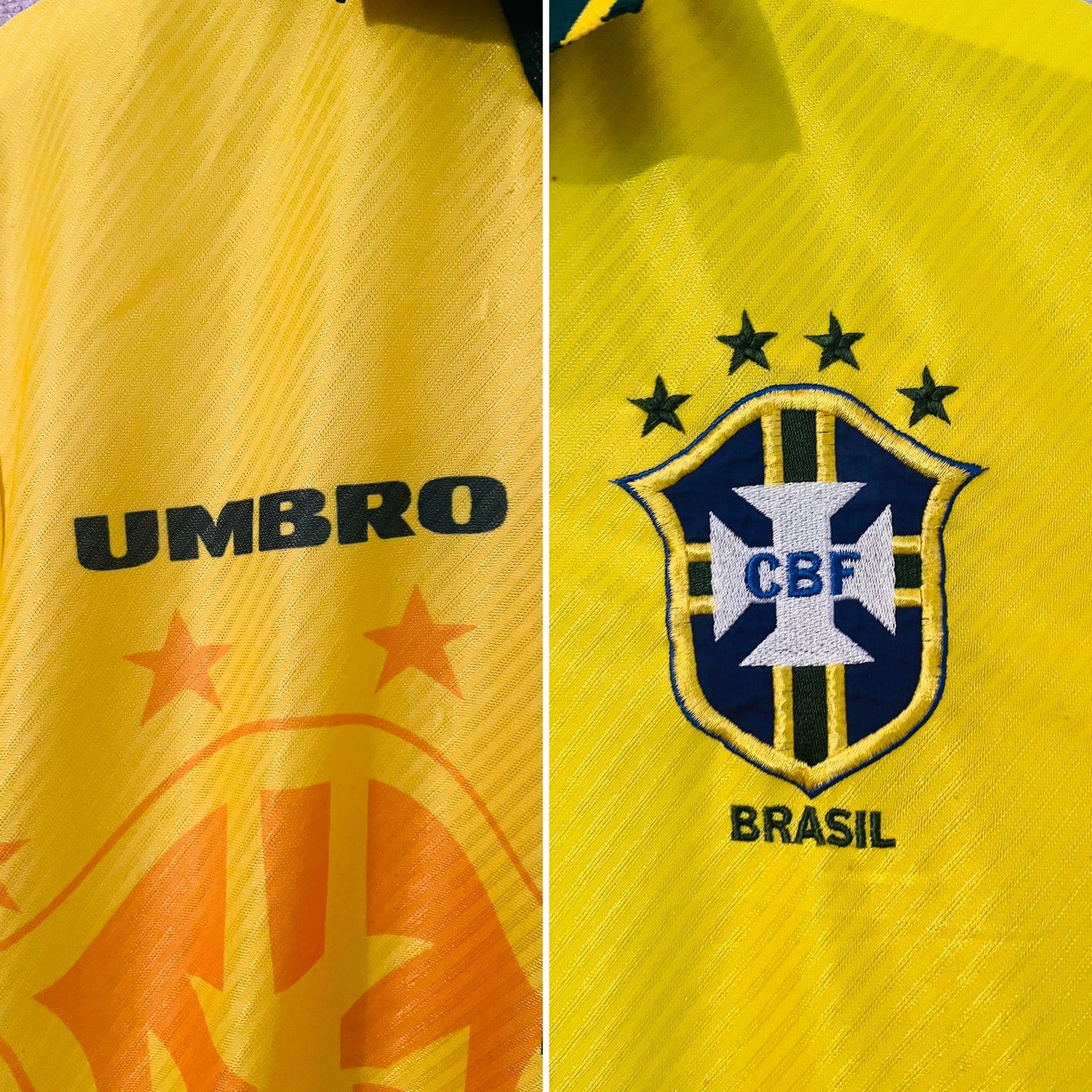 Brazil home football shirt 1994/95 Romario Medium