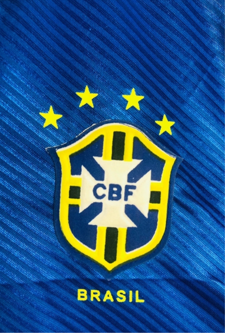 Brazil away football shirt Romario