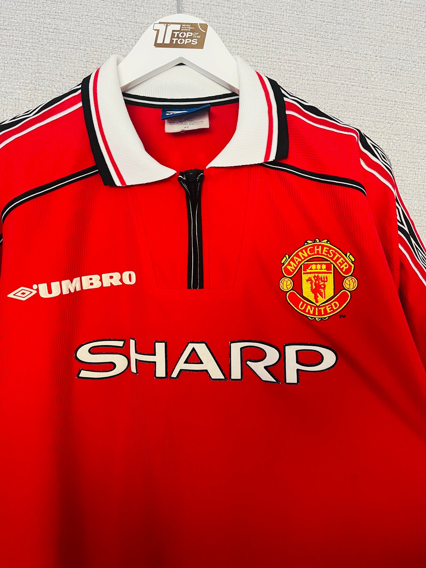 Manchester United home football shirt 1998/2000 Beckham Medium
