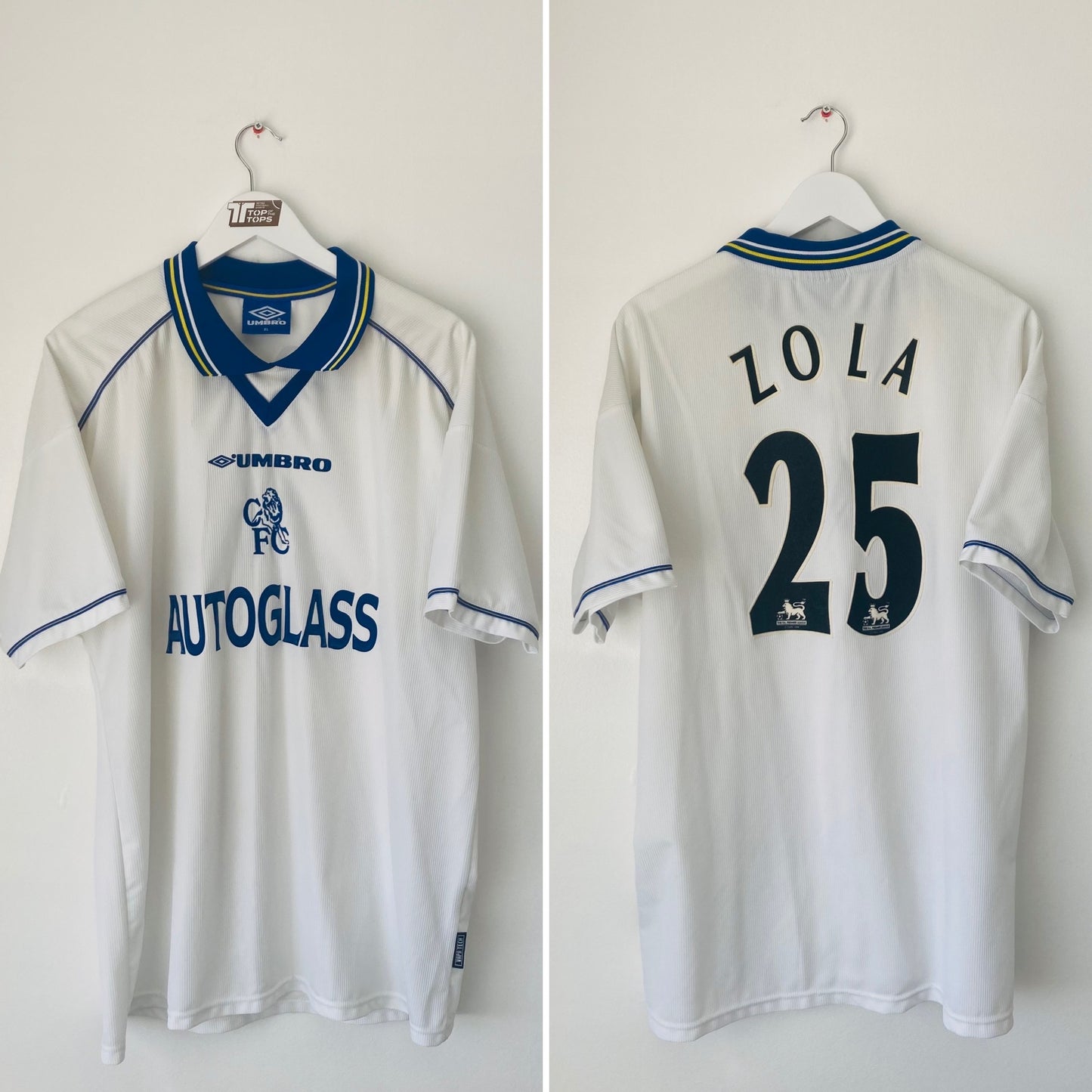 Chelsea away football shirt
1999/2000 Zola XL
