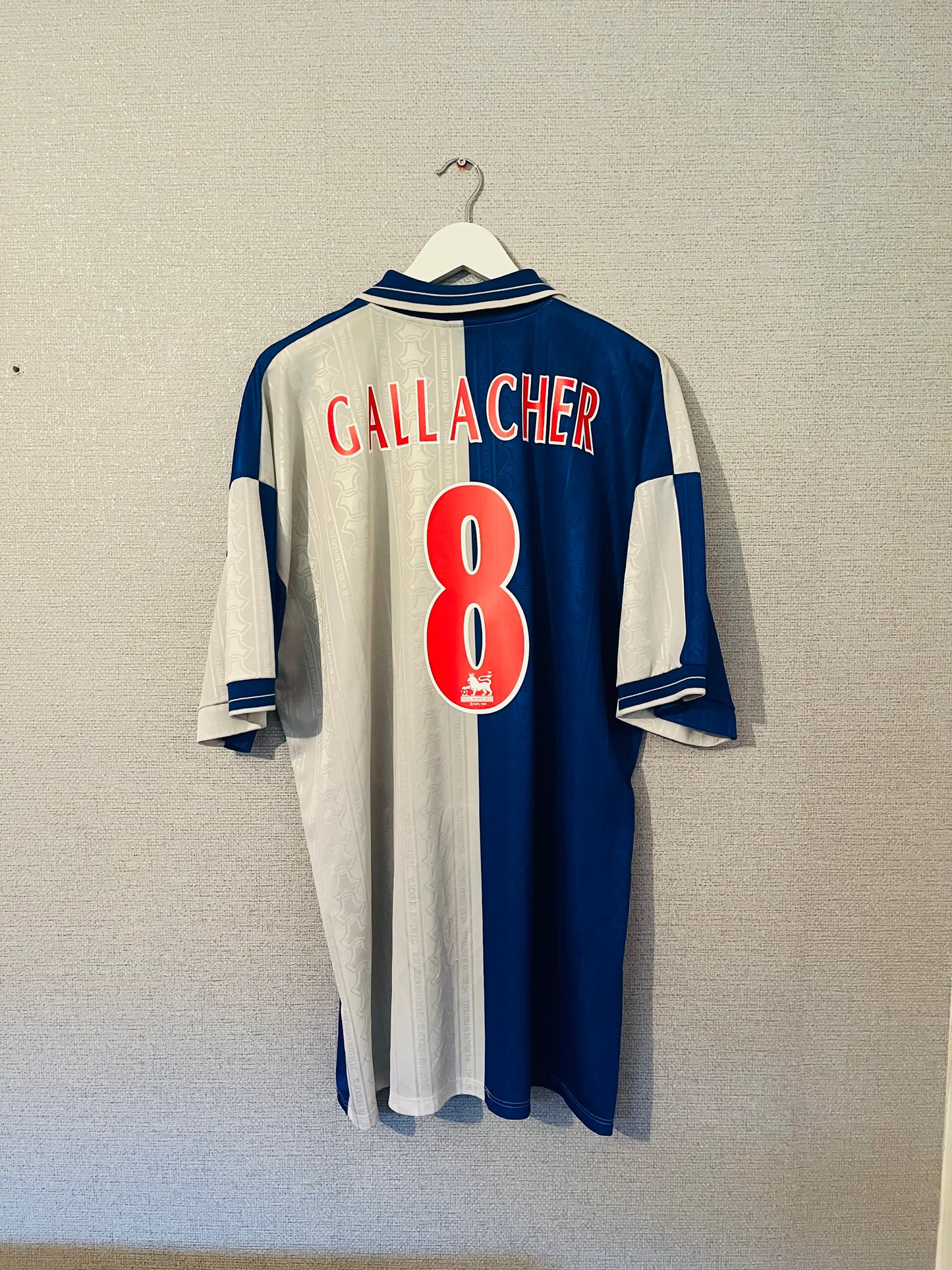 Blackburn Rovers home football shirt 1998/2000 Gallacher 3XL