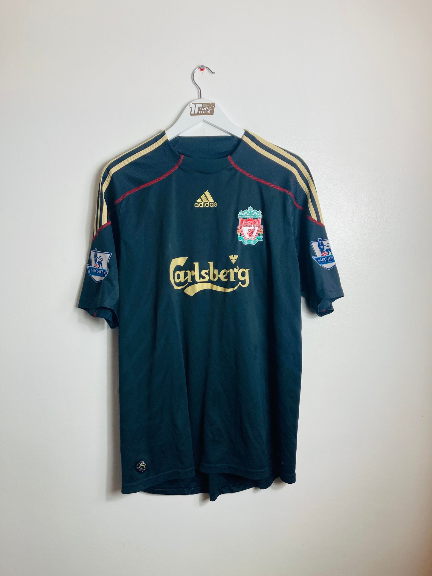Liverpool away football shirt 2009/10 Torres Large
