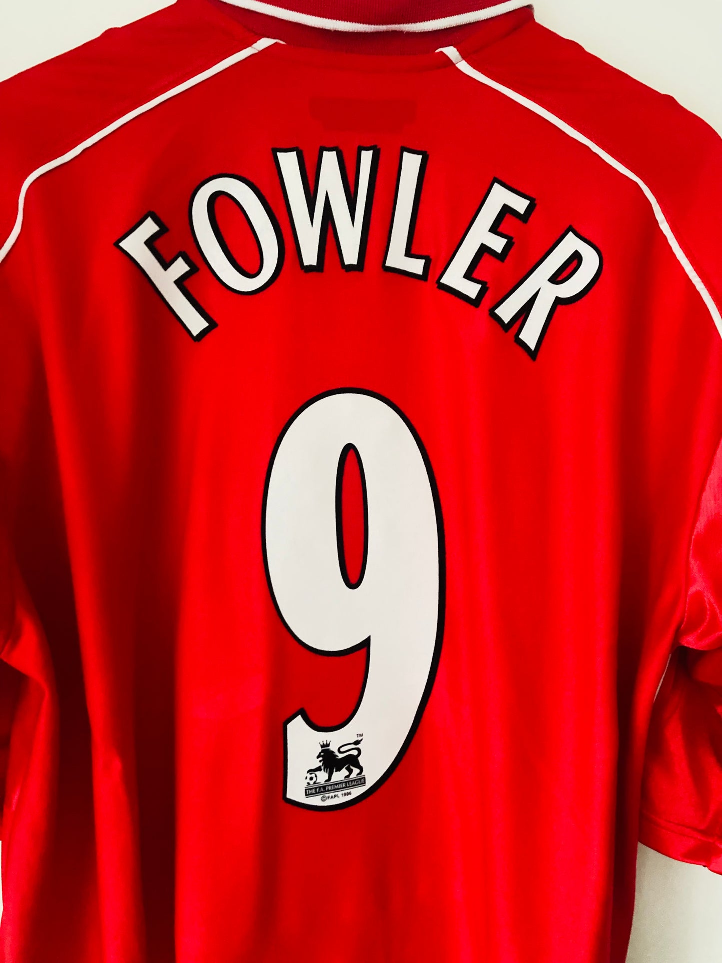 Liverpool home football shirt 2000/02 Fowler XL