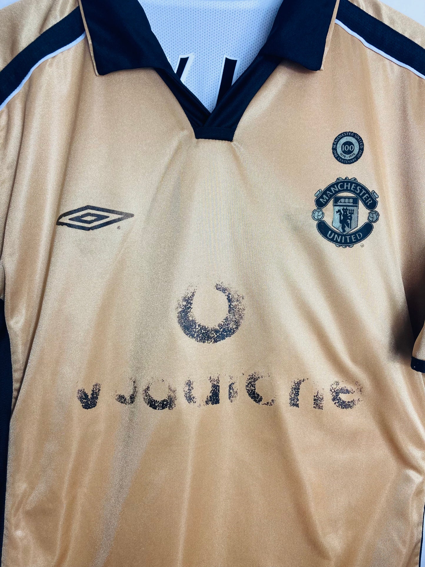 Manchester United away & third football shirt 2001/02 Beckham Medium